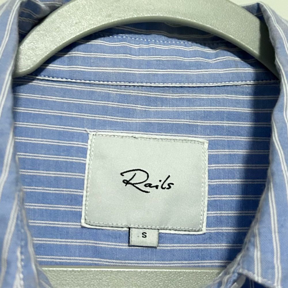 Rails Lizzi Striped Ruffle Sleeve Button Down Shi… - image 6